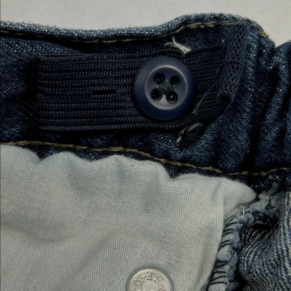 Levi's 505 Boys Regular Adjustable Waist Dark Wash Blue Jeans 24X22